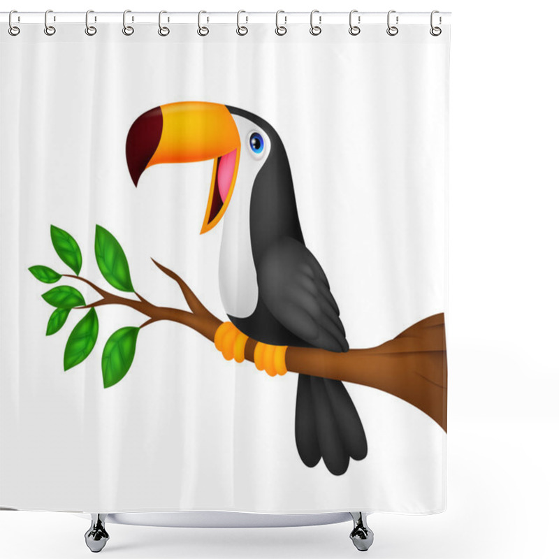 Personality  Cute Toucan Bird Shower Curtains