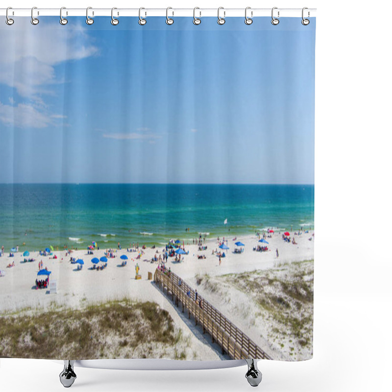 Personality  Cotton Bayou Public Beach In Orange Beach, Alabama  Shower Curtains