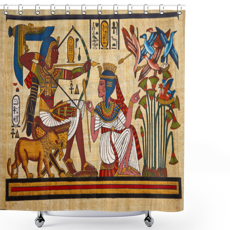 Personality  Egyptian Papyrus Shower Curtains