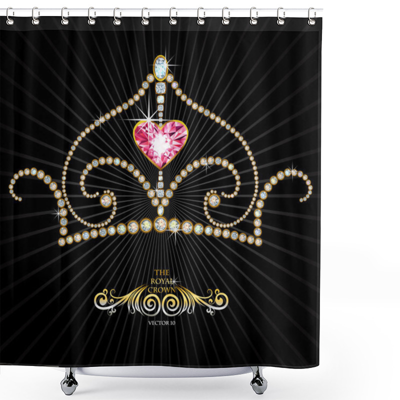 Personality  Royal Crown Shower Curtains