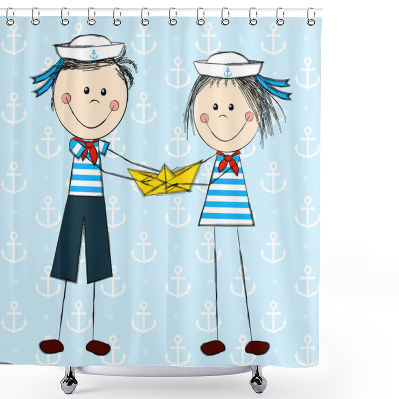 Personality  Funny Kids Shower Curtains