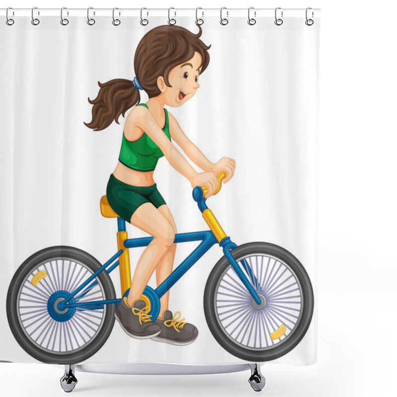 Personality  Cycling Shower Curtains