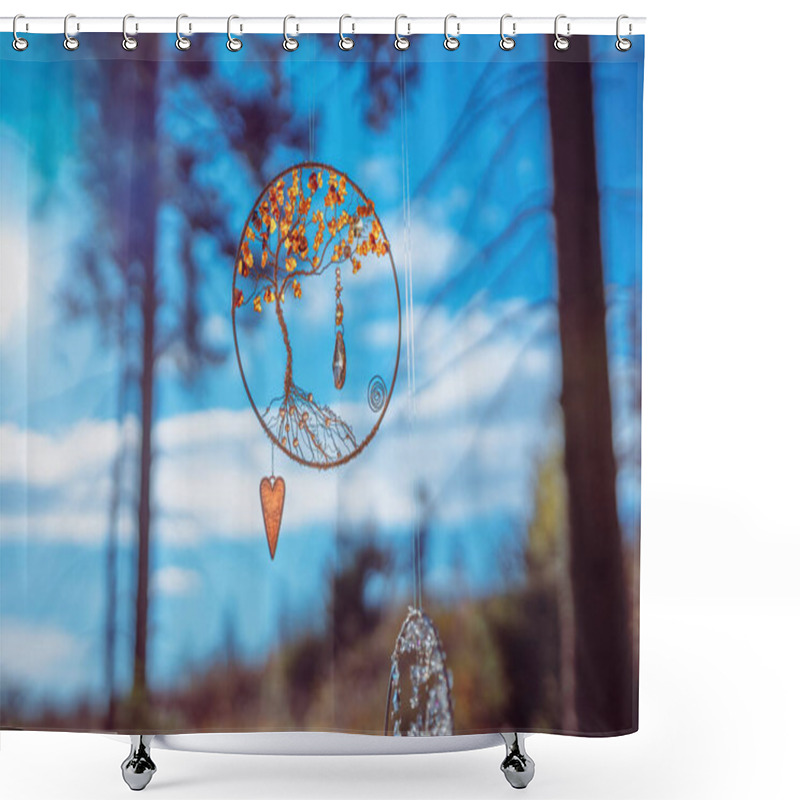 Personality  Ornamental Flower Of Life In Nature. Shower Curtains