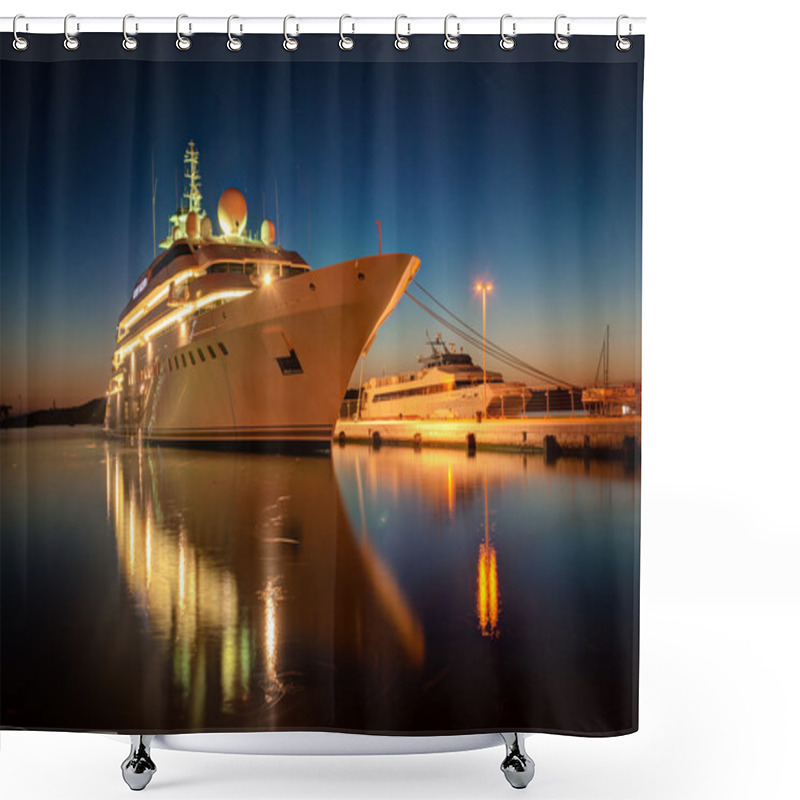 Personality  Cruise Liner Shower Curtains