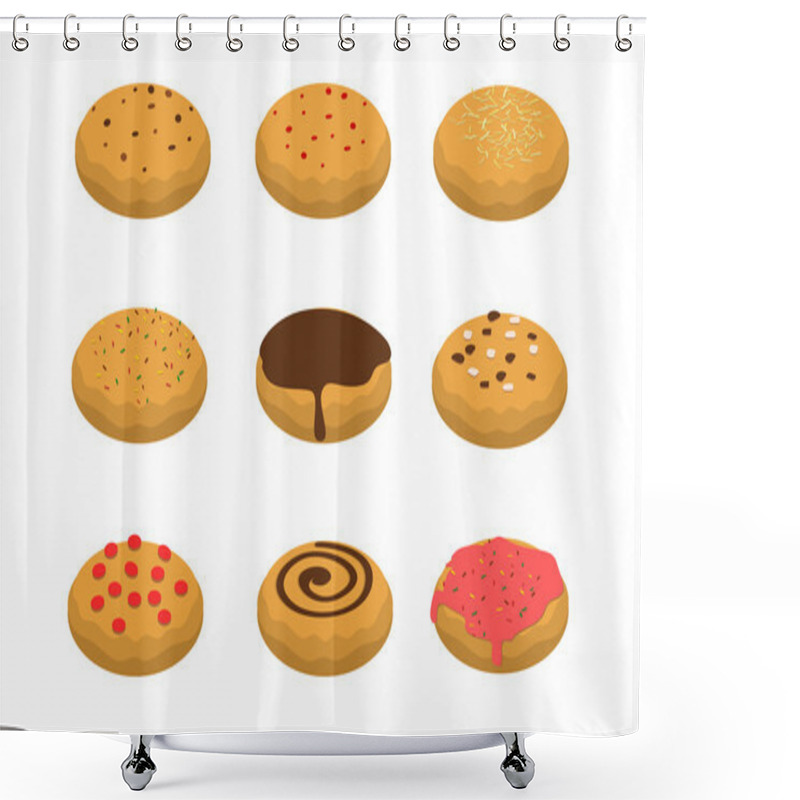 Personality  Cookies 2 Collection Set Shower Curtains