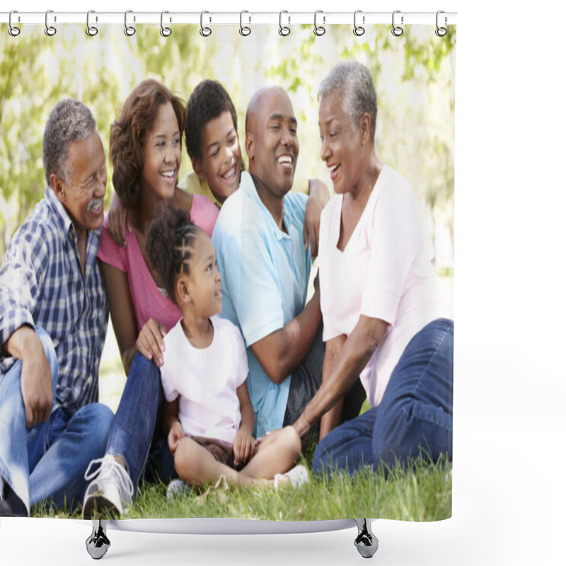 Personality  Multi-generation  Family Walking Shower Curtains