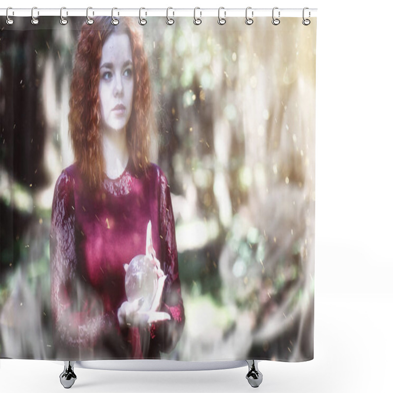 Personality  Witch Ritual In A Forest Shower Curtains