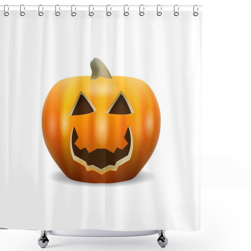 Personality  Halloween Funny Cartoon Pumpkin Shower Curtains