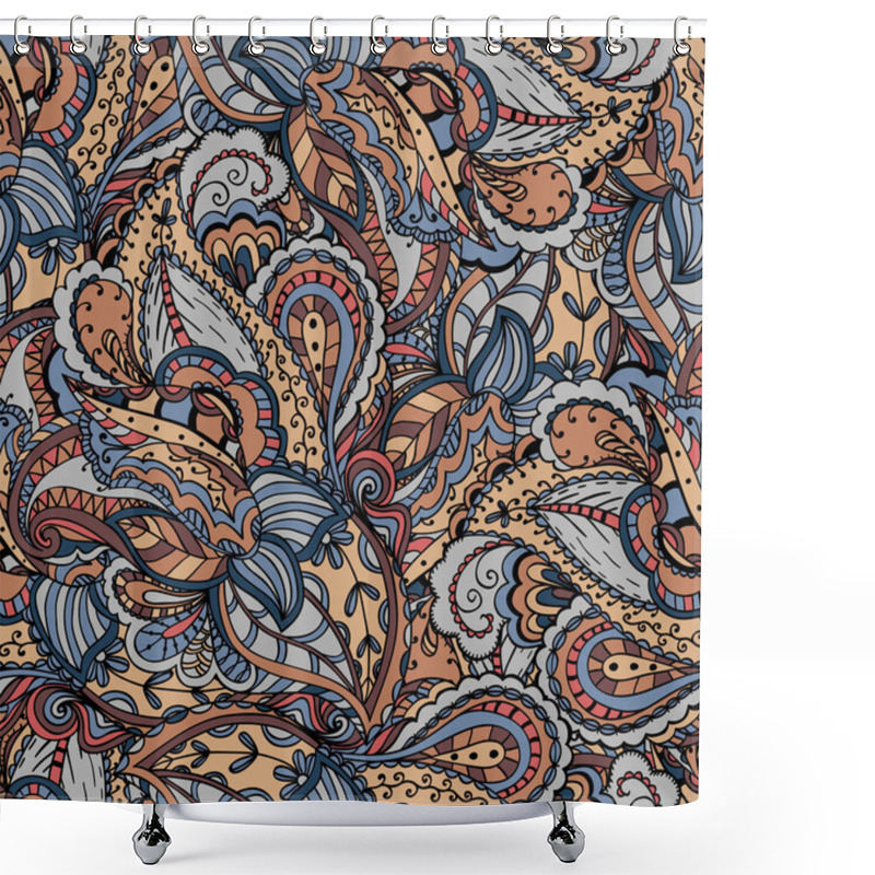 Personality  Abstract Seamless Ornamental Pattern Background Shower Curtains