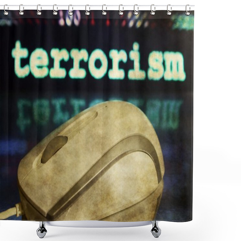 Personality  Mouse And Terrorism Concept Shower Curtains