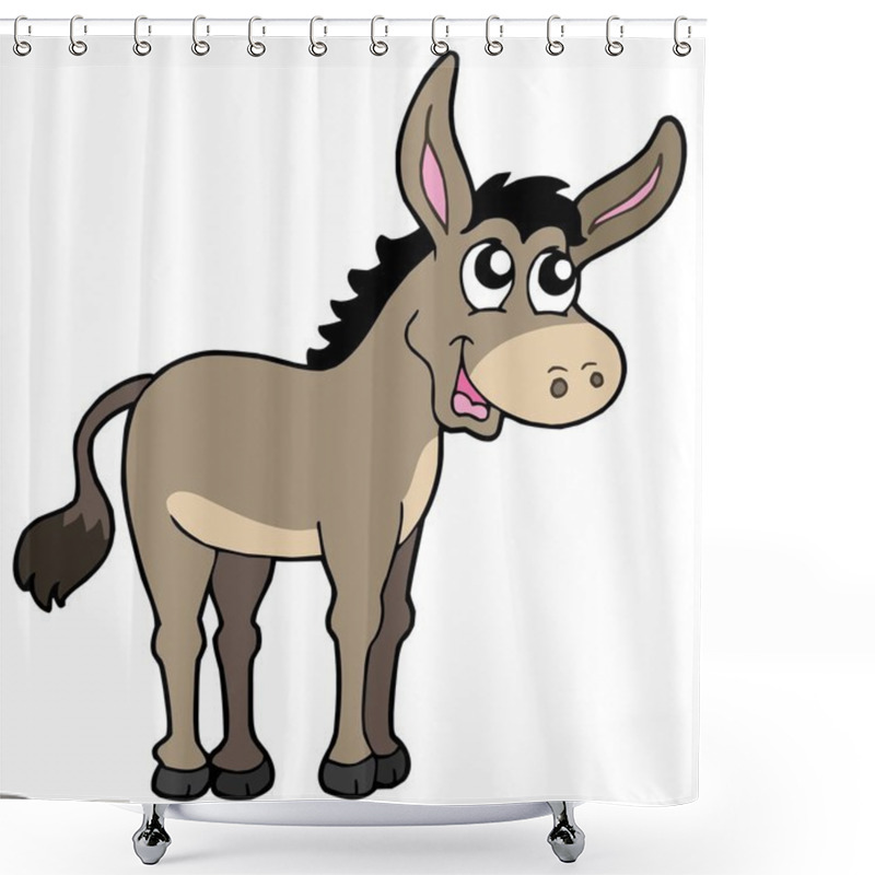 Personality  Cute Donkey Shower Curtains