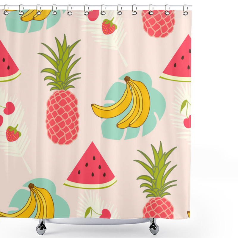 Personality  Fruits Vector Pattern Shower Curtains