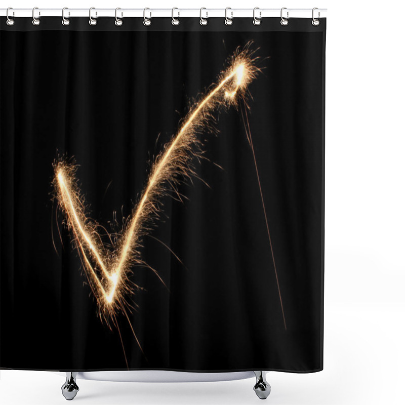 Personality  Tick Sparkler Shower Curtains