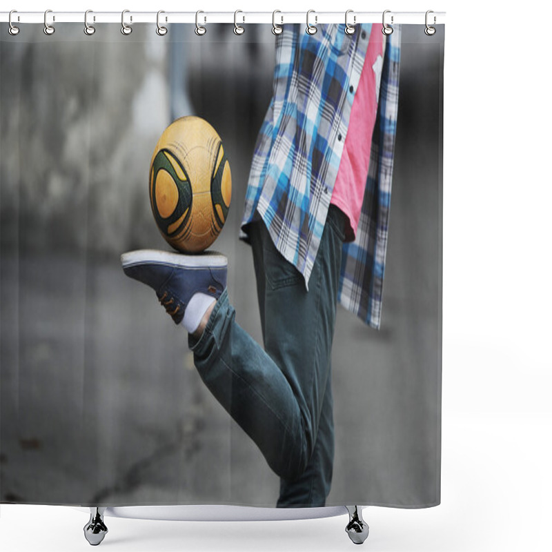 Personality  Football Freestyle Shower Curtains