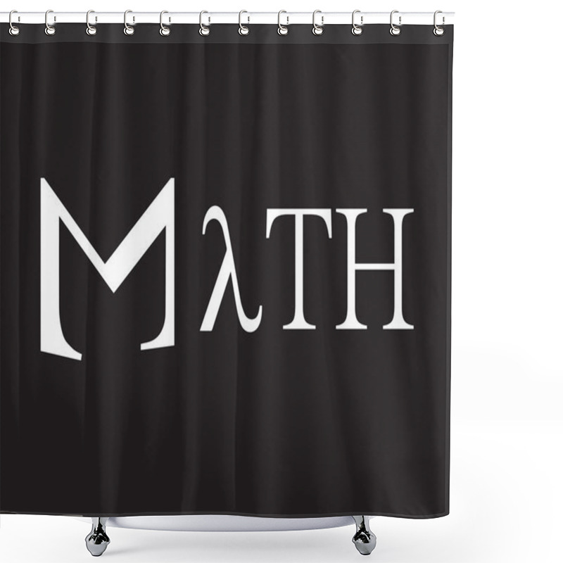 Personality  Math Concept Design Shower Curtains