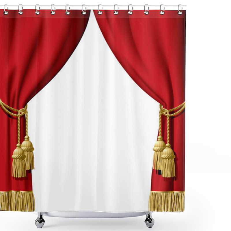 Personality  Red Curtain Shower Curtains