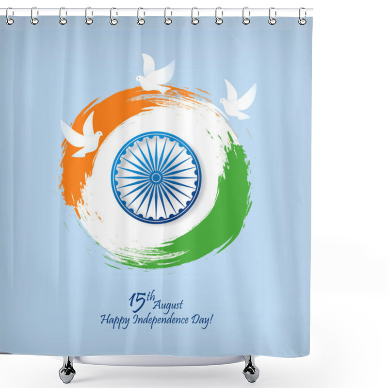 Personality  Independence Day. India. Shower Curtains