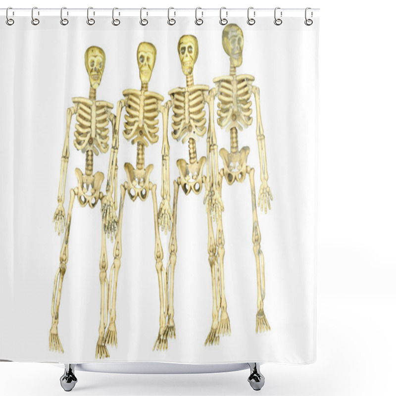 Personality  Group Of Skeletons Shower Curtains