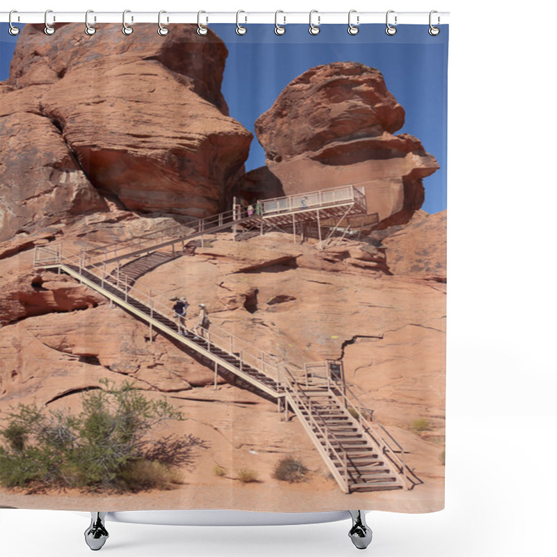 Personality  A Family At The Valley Of Fire State Park Shower Curtains