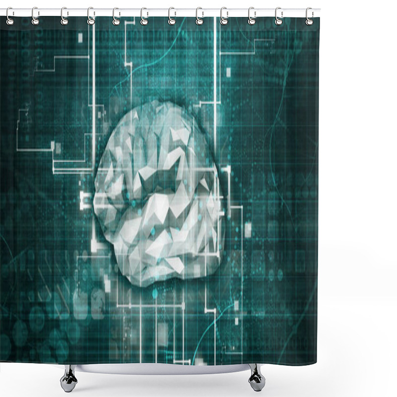 Personality  Neural Network Shower Curtains