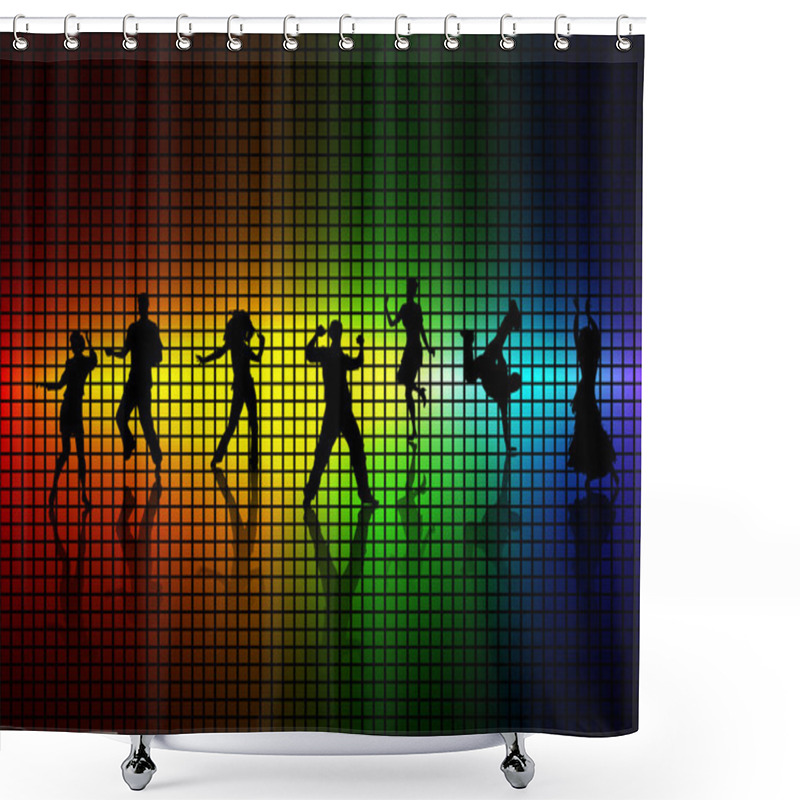 Personality  Dance A Disco. Shower Curtains