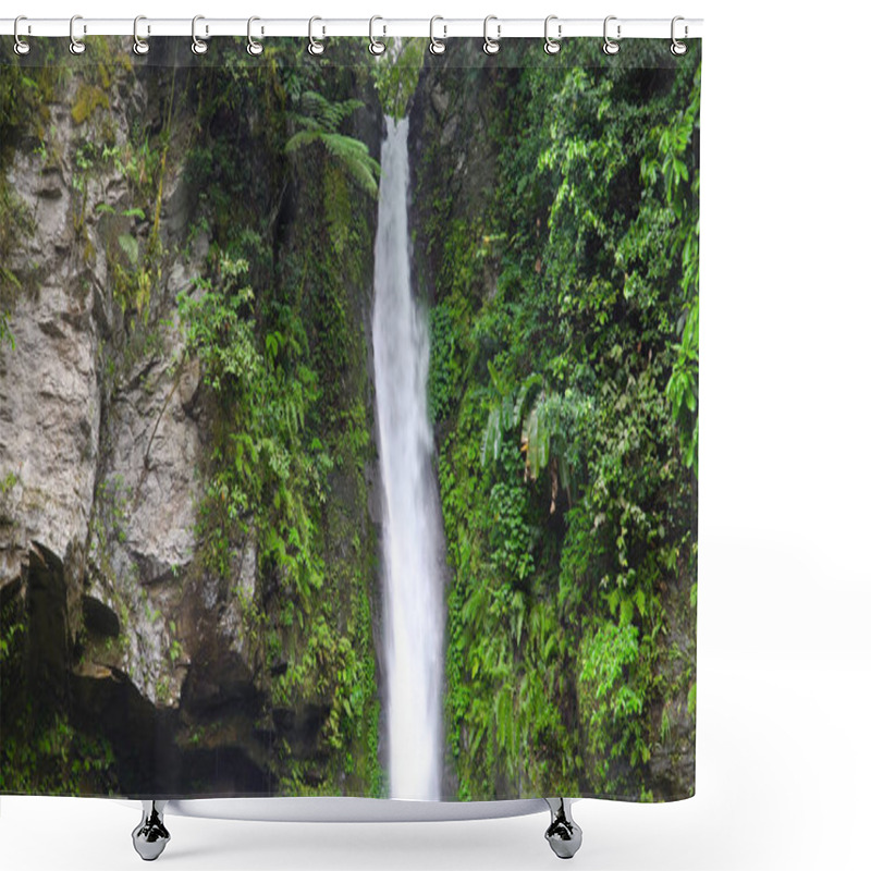 Personality  Beautiful Tropical Waterfall Camiguin, Philippines. Shower Curtains