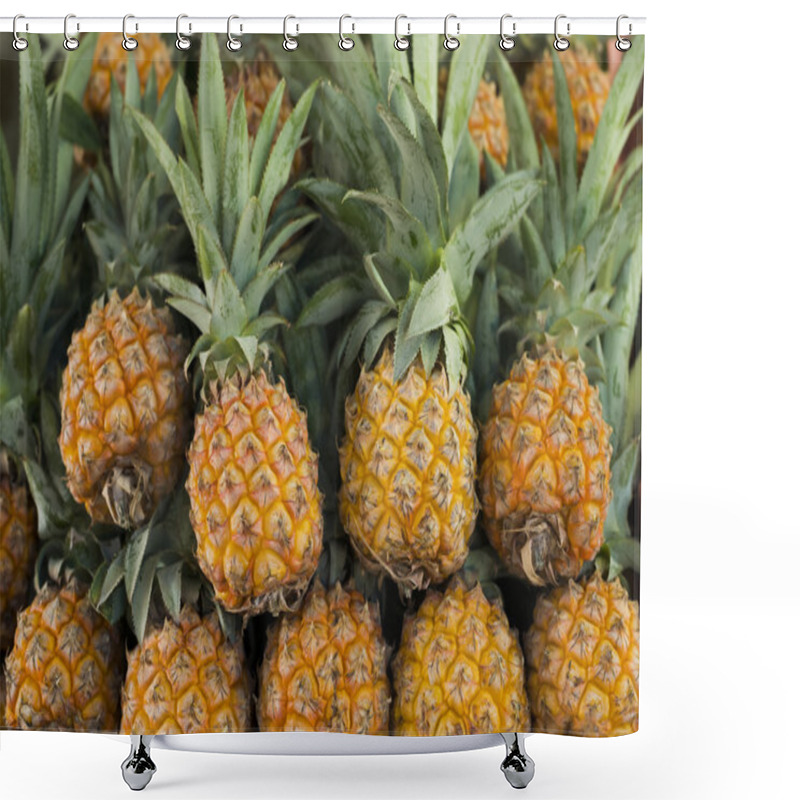 Personality  Fresh Ripe Pineapples Shower Curtains