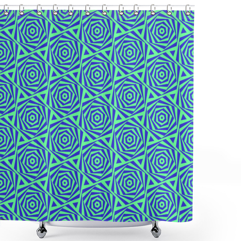 Personality  Hexagons Texture. Seamless Geometric Pattern. Shower Curtains