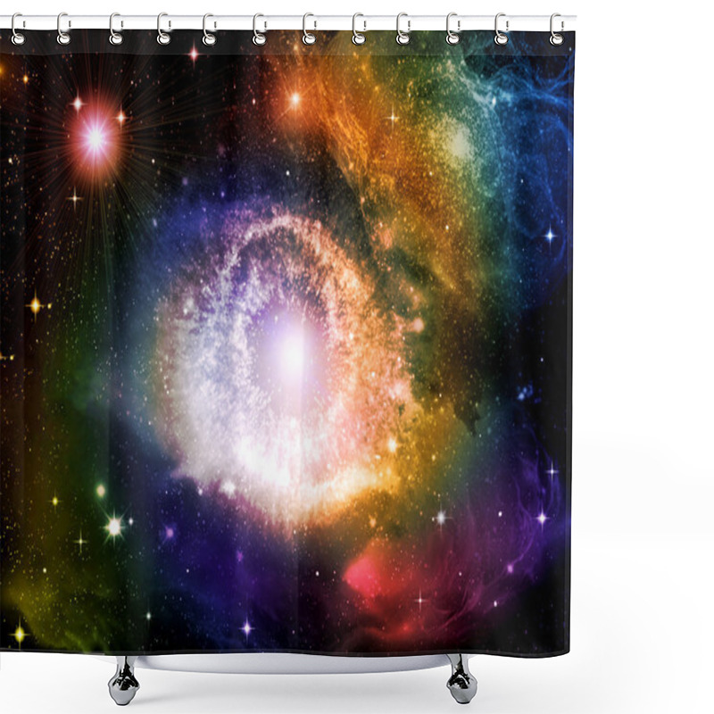 Personality  Stars In The Night Sky Shower Curtains