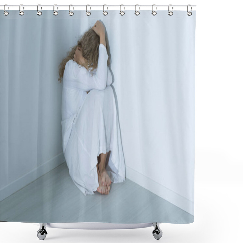 Personality  Patient With An Anxiety Disorder Shower Curtains