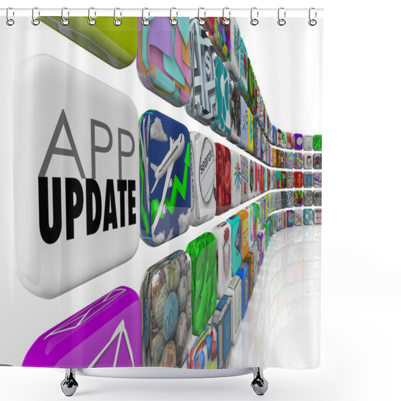 Personality  App Updates 3d Tiles Applications Shower Curtains