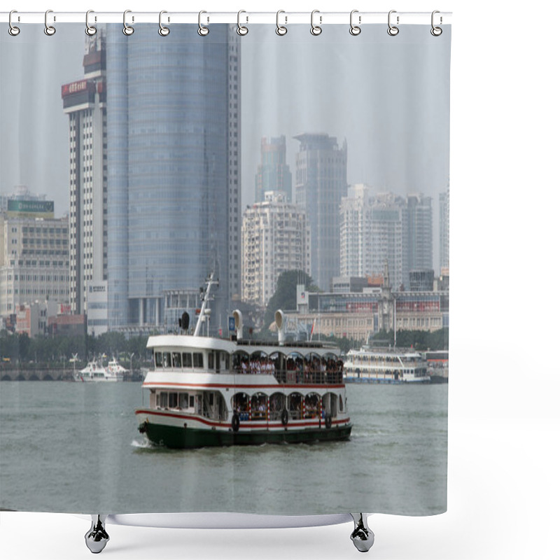 Personality  Ferry Ana Building Shower Curtains