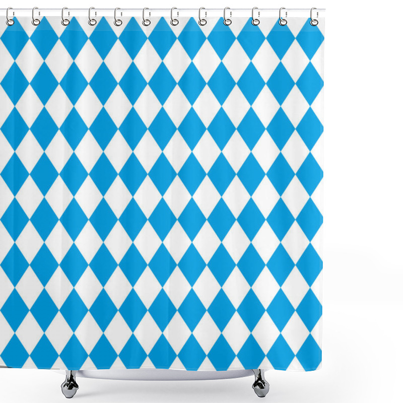 Personality  Seamless Wallpaper. Bavarian Oktoberfest Flag, Vector Illustration Shower Curtains