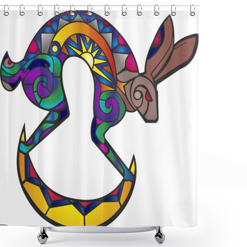 Personality  Kokopelli Hare Shower Curtains