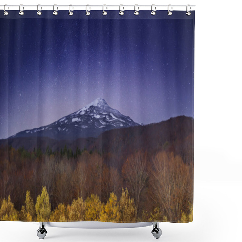 Personality  Picturesque View Of Chokai Mount Shower Curtains