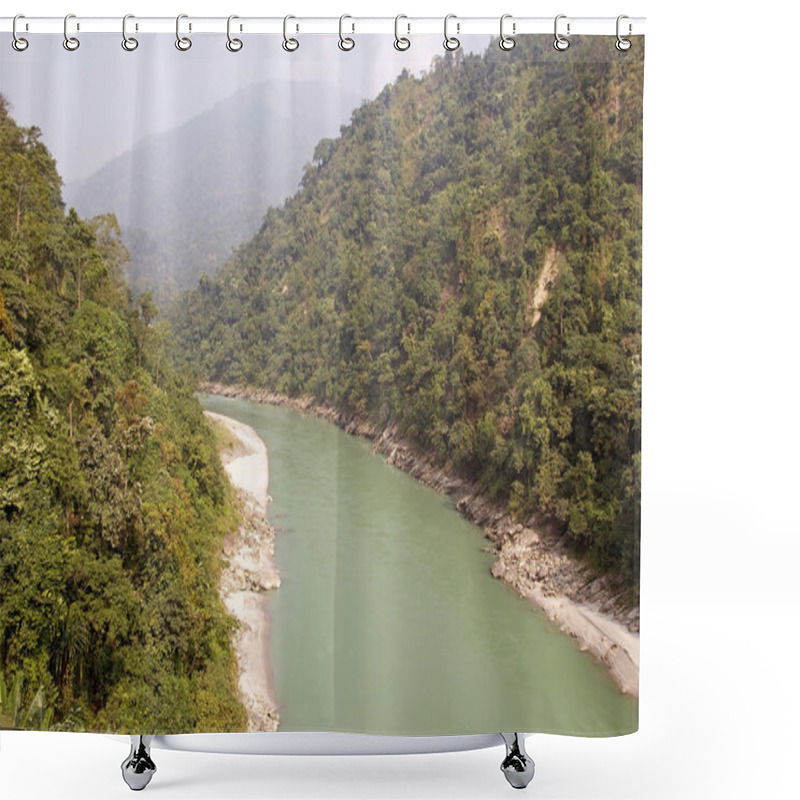 Personality  Teesta River, West Bengal, India Shower Curtains