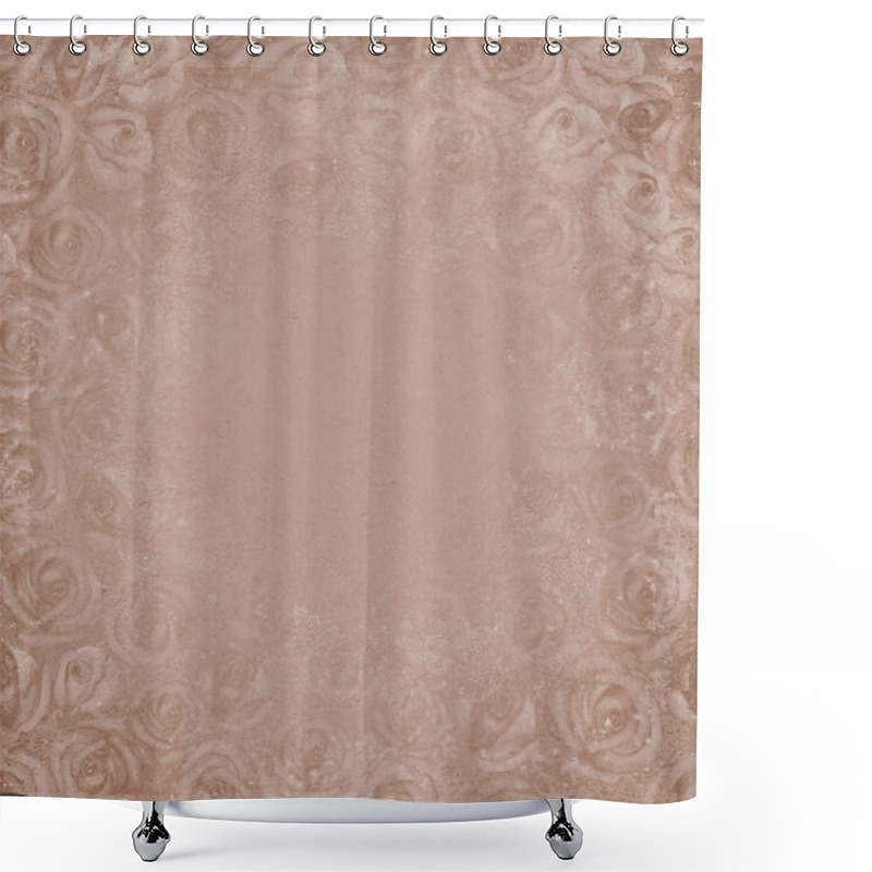 Personality  Grunge Gray Beige Background Shower Curtains