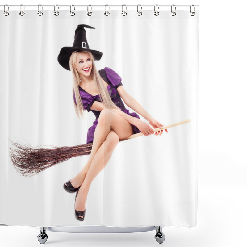 Personality  Flying Witch Shower Curtains