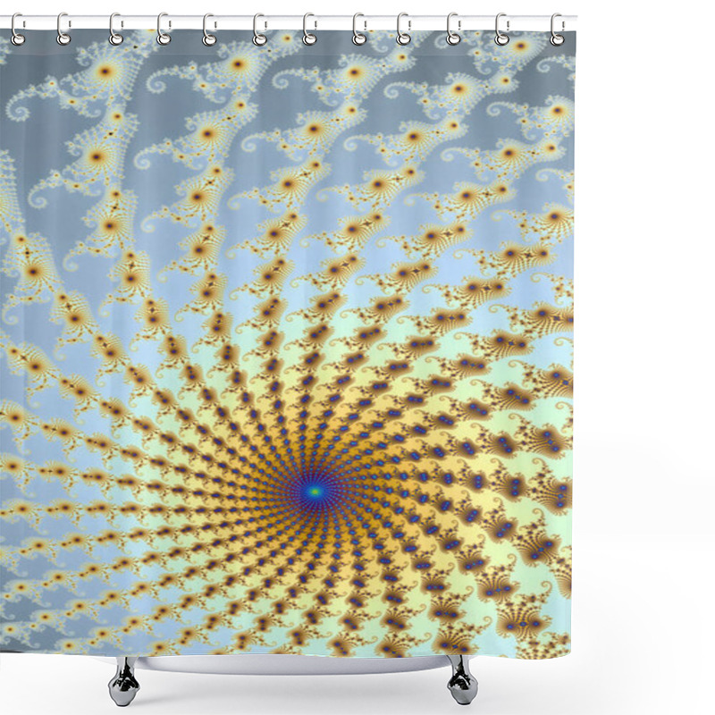 Personality  Beautiful Zoom Into The Infinite Mathematical Mandelbrot Set Fractal Shower Curtains