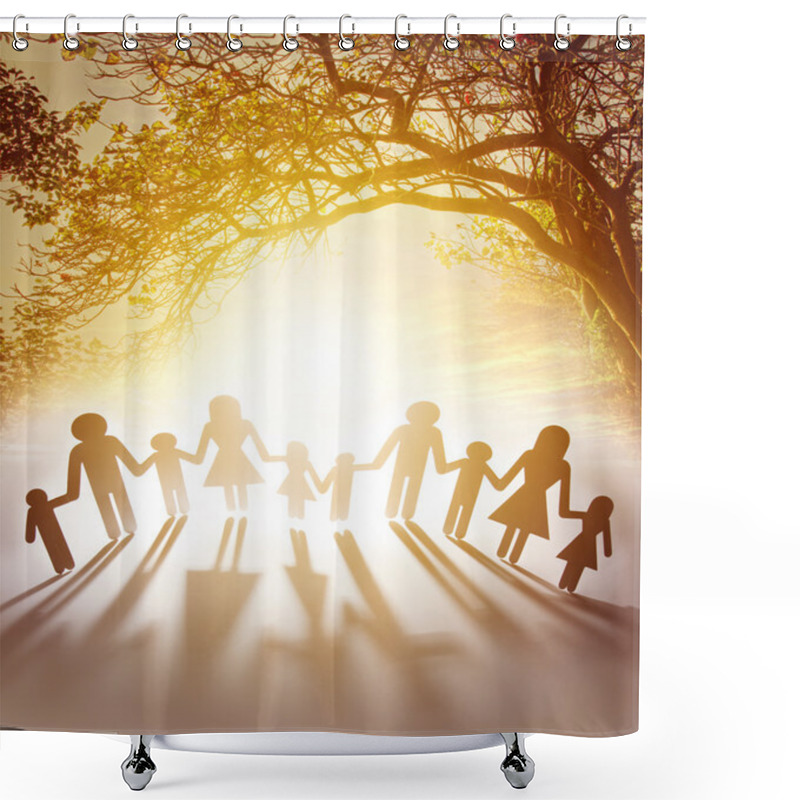 Personality  United Family Shower Curtains