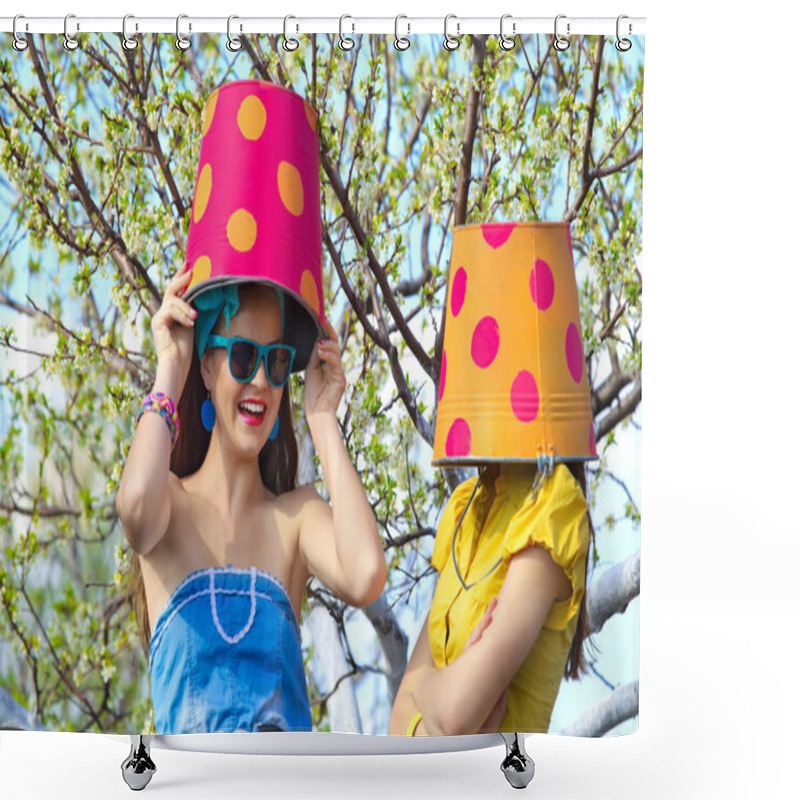 Personality  Crazy Girl Gardeners Shower Curtains