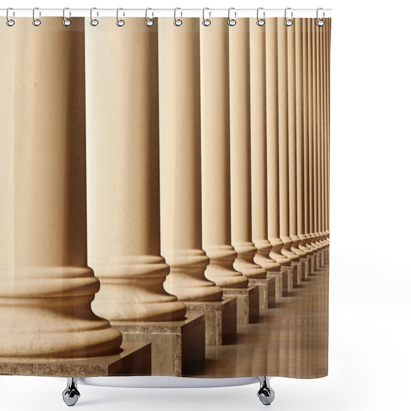 Personality  Old Columns Shower Curtains