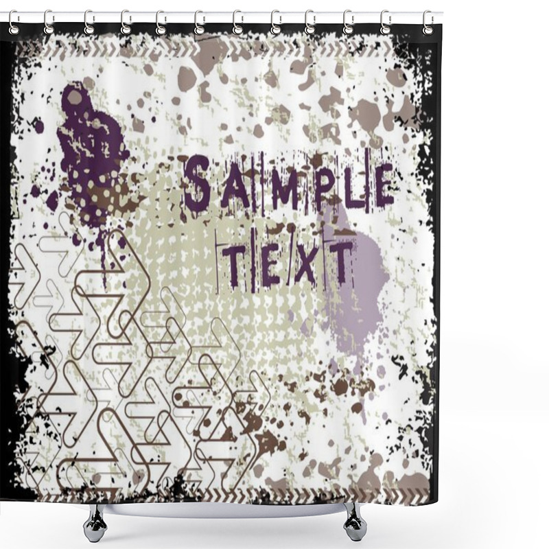 Personality  Abstract Grunge With Arrows Shower Curtains