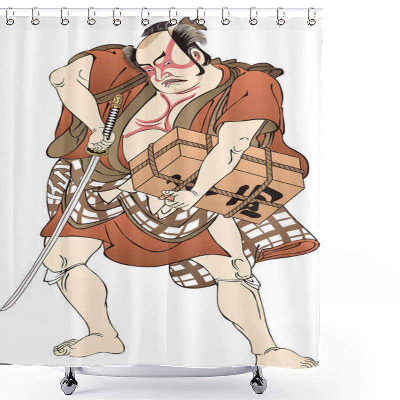 Personality  Ukiyo-e Kabuki Actor 20 Shower Curtains