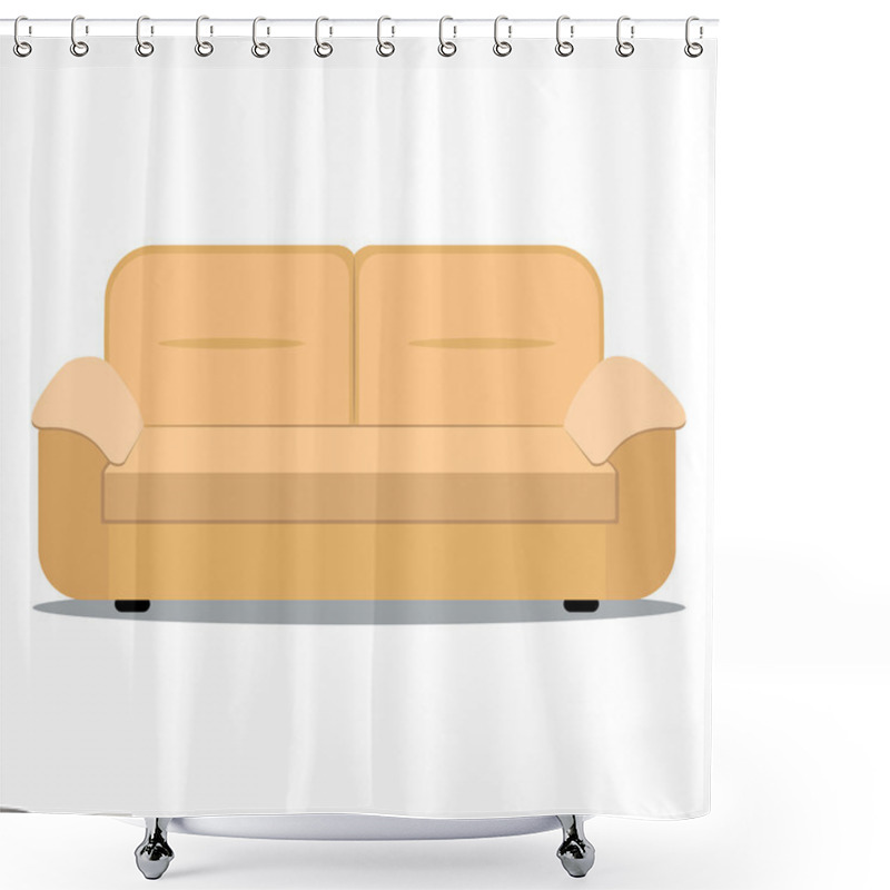 Personality  Vector Illustration Of Sofa Shower Curtains