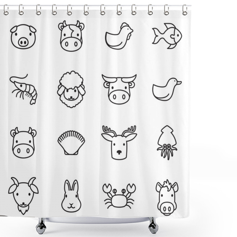 Personality  Animal Farm Icon Shower Curtains