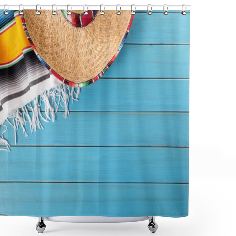 Personality  Mexican Background With Copyspace Shower Curtains