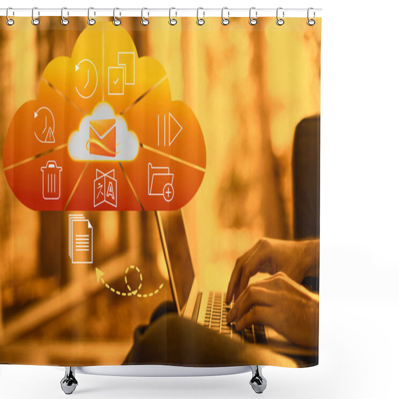 Personality  Advanced Features Of Hotmail Backup Shower Curtains