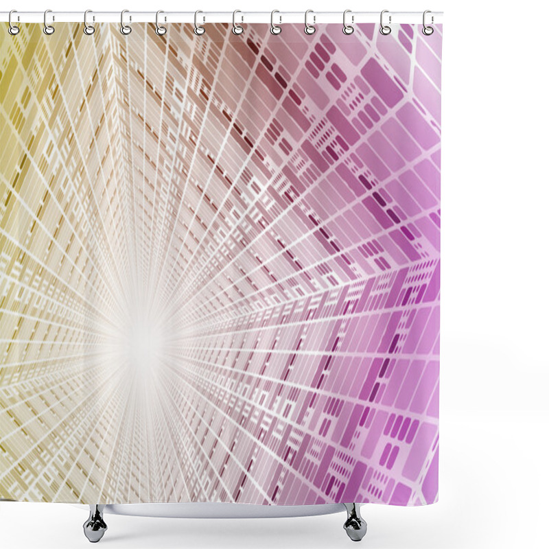 Personality  Information Highway Background Shower Curtains