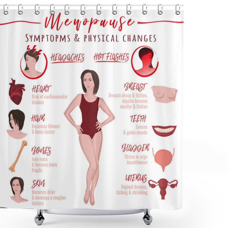 Personality  Menopause Symptoms And Physical Changes Shower Curtains